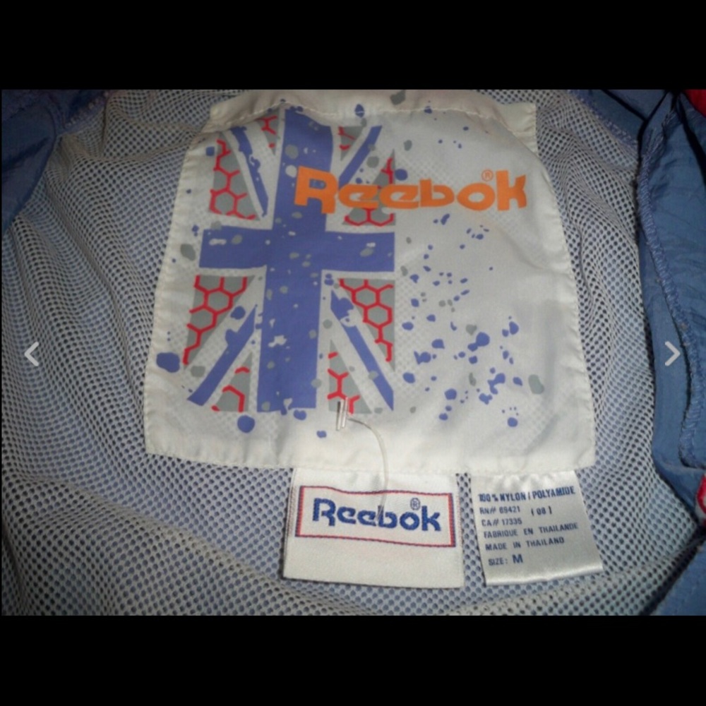 Vtg Reebok Track Suit Hip Hop Rap Jacket Pants Med - Picture 4 of 8